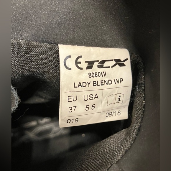 TCX Women’s Blend WP Leather Combat Moto Boots Size 5.5 - Picture 2 of 13